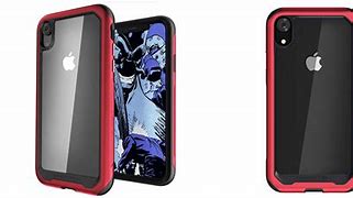 Image result for iPhone XR in Red with Clear Case