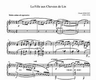 Image result for La Fille Aux Cheveux De Lin Sheet Music Piano