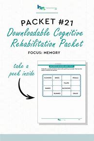 Image result for Memory Worksheets for Adults PDF