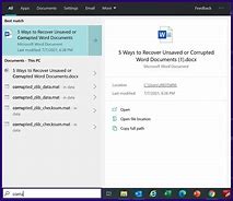 Image result for Recover Unsaved Word Document