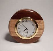 Image result for Small Wood Desk Clock