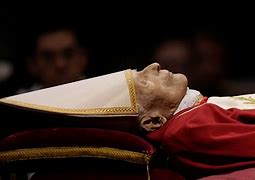 Image result for Pope Benedict XVI Casket