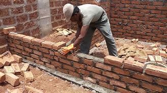 Image result for Brick Wall Construction