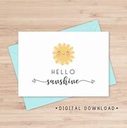 Image result for Hello Sunshine Printable