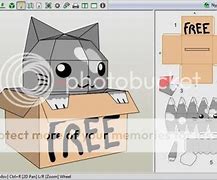Image result for Cat in a Box Papercraft