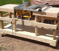 Image result for DIY Table Saw Mobile Base