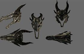 Image result for Skyrim Dragon Skull