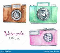 Image result for Watercolor Camera Illustration