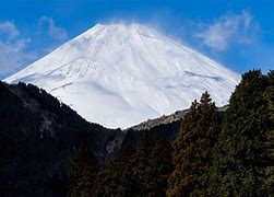 Image result for Snowy Mount Fuji