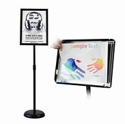 Image result for Floor Stand Sign Holders