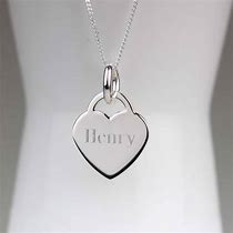 Image result for Engraved Heart Necklace
