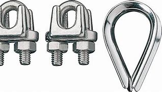 Image result for Wire Rope Clip and Thimble Kit