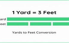 Image result for Yard Feet Measurement