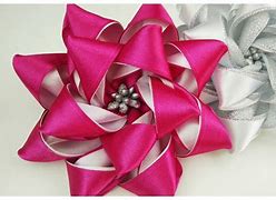Image result for Ribbon Flowers DIY