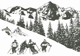 Image result for Skiing Vector