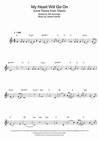 Image result for My Heart Will Go On Sheet Music with Letters Clarinet