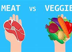 Image result for Meat vs Vegitable