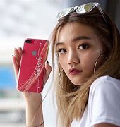 Image result for Clear Red iPhone SE Case