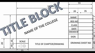 Image result for Title Block of Drawing Sheet