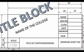 Image result for Title Block for Drawing