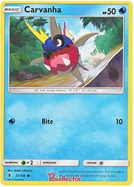 Image result for Carvanha Pokemon Card