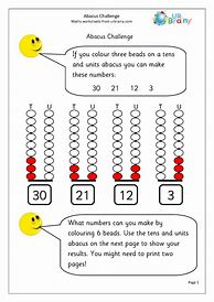 Image result for 5 Minutes Abacus Worksheets