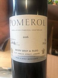 Image result for Berry Bros Rudd Berrys' Own Selection Pomerol Feytit Clinet