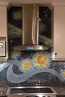 Image result for Mosaic Tile Kitchen Backsplash