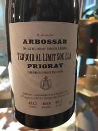 Image result for Terroir Al Limit Soc Lda Priorat L'Arbossar