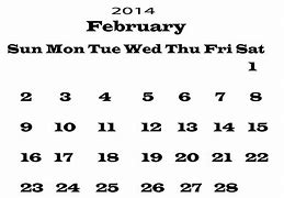 Image result for February Fill in Calendar