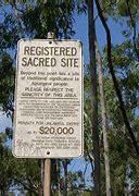 Image result for Sacred Sites Signs