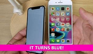 Image result for iPhone X Blue Front Screen