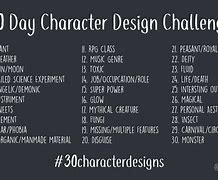 Image result for 30-Day Character Art Challenge