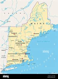 Image result for Map of New England States