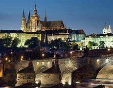 Image result for prague bridges night