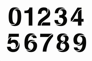 Image result for Number Stencils Clip Art