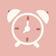 Image result for Pink Clock Icon Aesthetic
