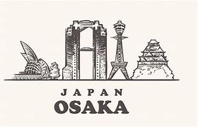 Image result for Drawing of Osaka Japan