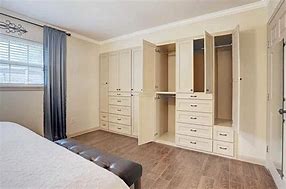 Image result for Bedroom Built in with Stock Cabinets