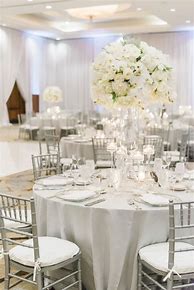 Image result for White and Silver Table Decor