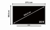 Image result for Samsung 80 Inch TV Dimensions