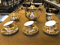 Image result for Edelstein Gold Tea Set