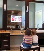 Image result for Mirror with Built-in TV