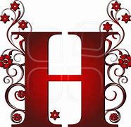 Image result for Red Alphabet Letter H