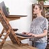 Image result for Wooden Wall Mounted Adjustable Laptop Stand