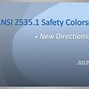 Image result for ANSI Z535 1 Safety Colors