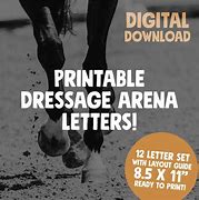 Image result for Dressage Arena Letters Free Print