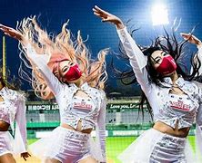 Image result for South Korean Baseball Cheerleaders
