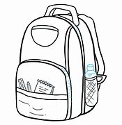 Image result for Backpack Outline Drawing