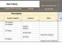 Image result for Excel Inventory Sheet Template